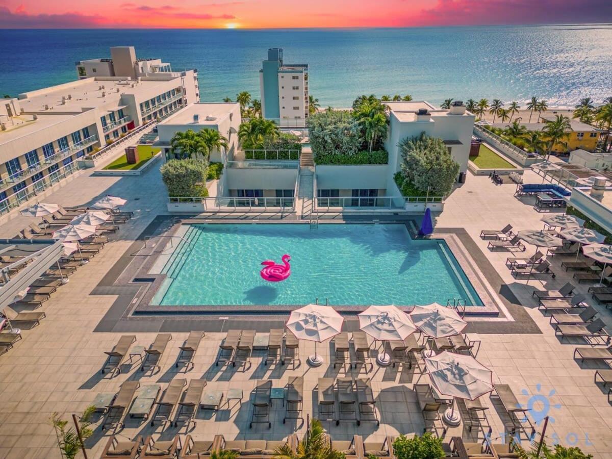Best Stay - Rooftop Pool & Hot Tub - Hollywood Beach Exterior photo